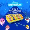 Baby Shark 2 in 1 Baby Piano Xylophone Toy for Kids Toddlers Girls Boys First Musical Instrument Multicolored Keys Keyboard Sheet Music Two Mallets view 3