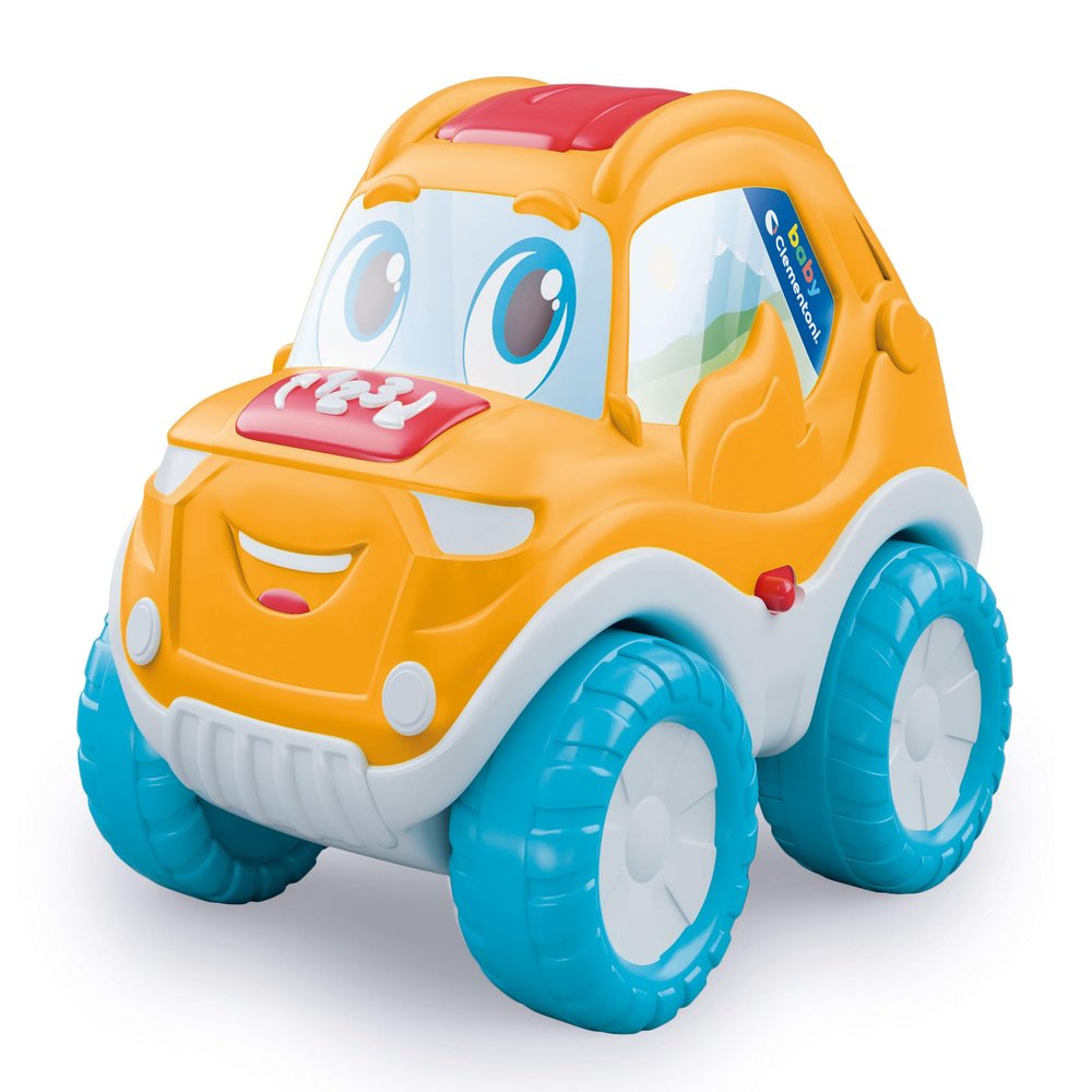 Clementoni Baby Rally Capriole, Baby Car 2-4 Years, Early Childhood Game, Remote Control Car with Sounds and Songs, Stimulates Manuality, Language and Coordination, Italian Language, 17996