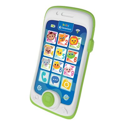 Clementoni Smartphone Touch & Play - First Toy Phone for Children 6 Months, Mobile Game, Musical, Interactive Electronic Gift Talking Lights and Sounds, Fake Phone Early Childhood, 17934