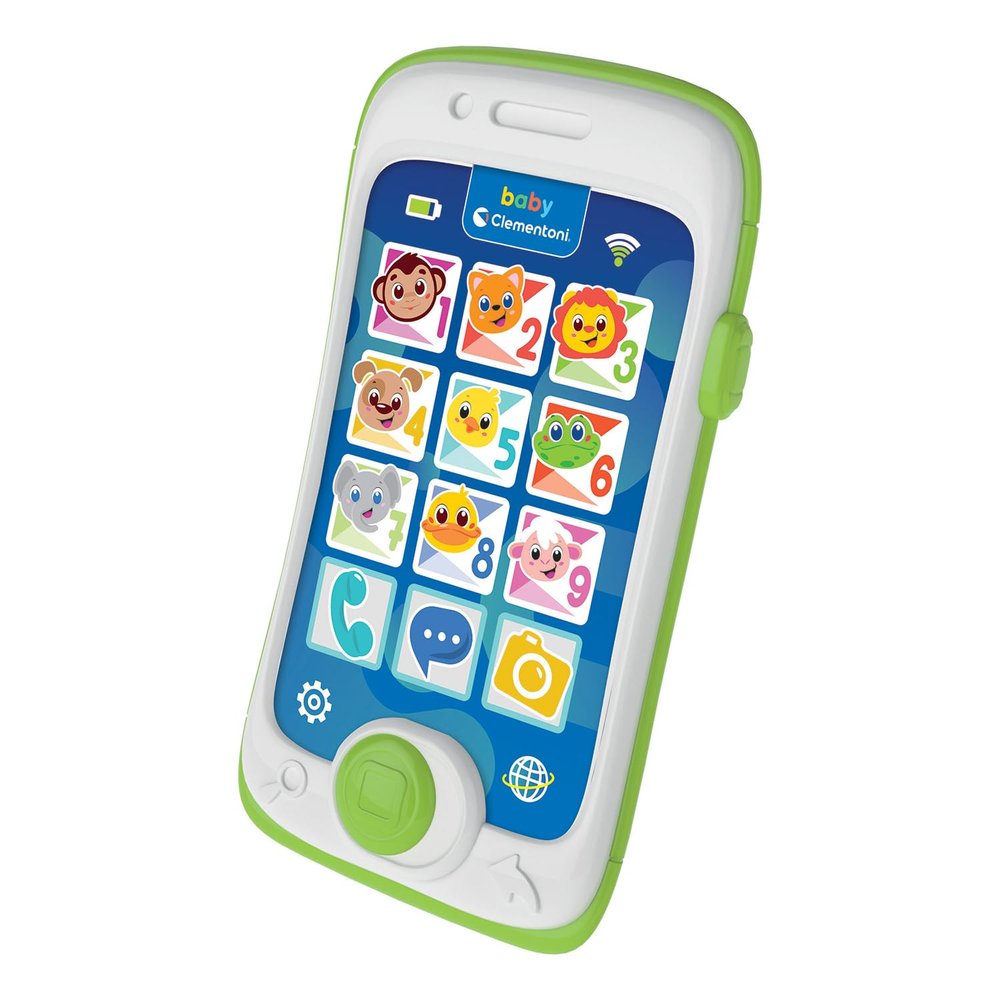 Clementoni Smartphone Touch & Play - First Toy Phone for Children 6 Months, Mobile Game, Musical, Interactive Electronic Gift Talking Lights and Sounds, Fake Phone Early Childhood, 17934