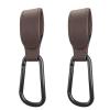 2X Stroller Hooks Multifunctional Adjustable PU-Leather Clip Your-Hands to-Hang Purse Shopping Diaper Bag 2 Pcs Portable Stroller Hook Adjustable Clip-hang Your Bag view 1