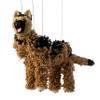 Artisan Owl German Shepherd Marionette Puppet - Yarn Dog with Wooden Feet, Detachable Strings view 1