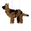 Artisan Owl German Shepherd Marionette Puppet - Yarn Dog with Wooden Feet, Detachable Strings view 3
