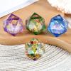33mm D20 Dice, DNDND Handmade Flower Sharp Edge Resin Dice for Dungeons and Dragons Table Games with Gift Case (Flower) view 4