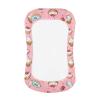 Daulesho Pink Ice Cream Donuts Mini Crib Sheets Cartoon Cupcake Strawberry Fitted Crib Sheet for Toddler Mattresses Dessert Party Soft Breathable Baby Crib Sheets view 2