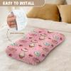 Daulesho Pink Ice Cream Donuts Mini Crib Sheets Cartoon Cupcake Strawberry Fitted Crib Sheet for Toddler Mattresses Dessert Party Soft Breathable Baby Crib Sheets view 4
