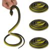HATOFF 4 Pcs 31.5" Realistic Rubber Snake Toy Fake Snake Toy for Prank, Garden Props to Keep Birds Away, Gag Gift for Halloween April Fool's Day view 1