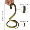 HATOFF 4 Pcs 31.5" Realistic Rubber Snake Toy Fake Snake Toy for Prank, Garden Props to Keep Birds Away, Gag Gift for Halloween April Fool's Day view 2