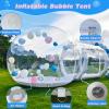 Inflatable Bubble House for Kids, 10ft Dia Clear Inflatable Bubble Dome Tent with Blower & Pump, Commercial Grade PVC Waterproof Garden Tent with 6ft Tunnel, Party, Commercial Use, Valentines Wedding view 2