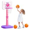 ShyLizard Toddler Basketball Hoop Indoor for Age 1-3, Height Adjustable Poolside Basketball Hoop with 3 Balls, Mini Basketball Hoop Sport Toys Birthday for Toddler Girl 1 2 3 4 Year, Pink view 1