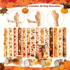 48Pcs Thanksgiving Slap Bracelets Thanksgiving Party Favors for Kids Thanksgiving Gifts for Kids Autumn Maple Leaf Turkey Pumpkin Slap Bracelets for Fall Party Favors Decorations Classroom Prizes view 3