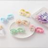 PALIYATE 32 Pcs Toddler Hair Accessories Cute Hair Ties for Little Girls Toddler Hair Ties with Flower and Bows Cotton Soft Seamless Elastic Hair Bands Ponytail Holder with Colorful Kids Hair Clips view 3