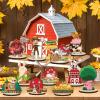 14Pcs Farm Animals Wood Table Centerpieces Creatures Cutout Shapes Toppers for Baby Shower Decorations Wooden Barnyard Animal Birthday Fall Party Supplies view 3