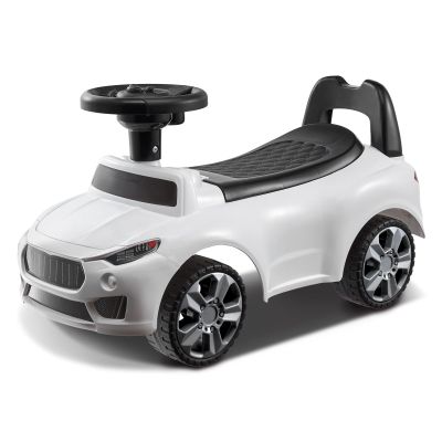 VEVOR Ride On Push Car for Toddlers, Ages 19+ Months, Racer, Sit to Stand Toy, Kids Car with Music Steering, Horn & Under Seat Storage, for Boys Girls, White