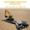 Fistone RC Semi Truck & Excavator Set, 2.4Ghz Remote Control Toys, 1:24 RC Semi-Trailer Engineering Tractor With Sound and Lights, Construction Vehicles for Boys view 2