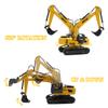Fistone RC Semi Truck & Excavator Set, 2.4Ghz Remote Control Toys, 1:24 RC Semi-Trailer Engineering Tractor With Sound and Lights, Construction Vehicles for Boys view 4