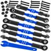 hopsupRC RC Aluminum Front&Rear Link Set Upgrades Part for 1/10 Slash/Rustler/Stampede/Bandit VXL 2WD.Adjustable Turnbuckles Camber Links Toe Link Hops Up,Navy Blue. view 1