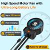 AMTIFO 2-Pack Stroller Fan for Baby: USB Rechargeable, Quiet, Adjustable & Portable - Ideal for Stroller, Crib, Car, Baby Gear - Up to 12 Hours Battery Life, Perfect for Hot Weather view 4
