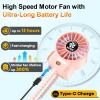 AMTIFO Pink Stroller Fan - USB Rechargeable, Quiet Cooling, 4 Adjustable Speeds, Portable Baby Fan for Strollers, Car Seats, Nurseries, Outdoor Use, Long-Lasting Battery view 4