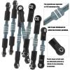 hopsupRC RC Aluminum Front&Rear Link Set Upgrades Part for 1/10 Slash/Rustler/Stampede/Bandit VXL 2WD.Adjustable Turnbuckles Camber Links Toe Link Hops Up,Titanium. view 3