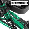 hopsupRC RC Adjustable Turnbuckles Camber Links Steering Links Upgrades Part for 1/8 Typhon 4WD 3S MEGA 550 BLX,1/10 Big Rock 4X4 V3 3S BLX RC Car,Tie Rod Set Link Linkage Rod Adjustable,Green.(6PCS) view 3