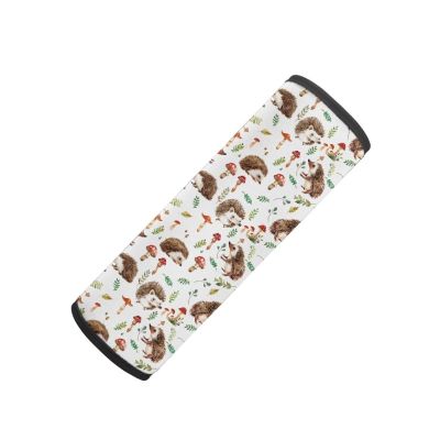 STUOARTE Hedgehog Mushroom Print Seat Belt Cover, 2 Packs Cute Kid's Seat Belt Cover for Cars, Soft Comfort Car Seat Belt Pads Cover Shoulder Strap Pad for Girls and Boys