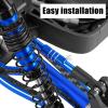 hopsupRC RC Adjustable Turnbuckles Camber Links Steering Links Upgrades Part for 1/8 Typhon 4WD 3S MEGA 550 BLX,1/10 Big Rock 4X4 V3 3S BLX RC Car,Tie Rod Set Link Linkage Rod Adjustable,Navy Blue view 3