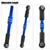 hopsupRC RC Adjustable Turnbuckles Camber Links Steering Links Upgrades Part for 1/8 Typhon 4WD 3S MEGA 550 BLX,1/10 Big Rock 4X4 V3 3S BLX RC Car,Tie Rod Set Link Linkage Rod Adjustable,Navy Blue view 4