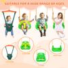 4-in-1 Swing Set & Baby Jumper and Bouncer for Toddler, Heavy Duty Baby Swing Set with Foldable Metal Stand for Indoor & Outdoor Play (Green) view 3