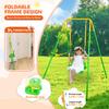 4-in-1 Swing Set & Baby Jumper and Bouncer for Toddler, Heavy Duty Baby Swing Set with Foldable Metal Stand for Indoor & Outdoor Play (Green) view 4