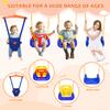 4-in-1 Swing Set & Baby Jumper and Bouncer for Toddler, Heavy Duty Baby Swing Set with Foldable Metal Stand for Indoor & Outdoor Play (Blue) view 3