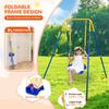 4-in-1 Swing Set & Baby Jumper and Bouncer for Toddler, Heavy Duty Baby Swing Set with Foldable Metal Stand for Indoor & Outdoor Play (Blue) view 4
