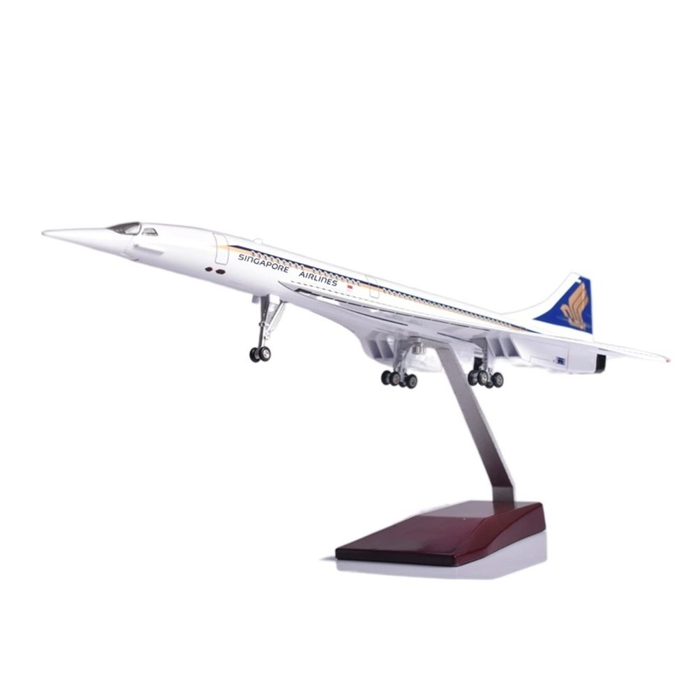 PHYUIDS for: Resin die Casting Singapore and UK Concorde with Lights and Wheels Airplane Model Airplane Model
