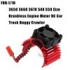 hopsupRC RC Aluminum 36mm Heat Sink Heatsink with 4.8-8.4V Cooling Fan Upgrades Part for 1/10 3650 3660 3670 540 550 Size Brushless Engine Motor RC Car Truck Buggy Crawler,Red1 Pair view 2