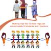 [Bundle Set] Preschool Walking Rope with Rings Toddlers Child Leashes for Kids 2 to 12 Line Up (Support 12 Children & 2 Adult) view 2