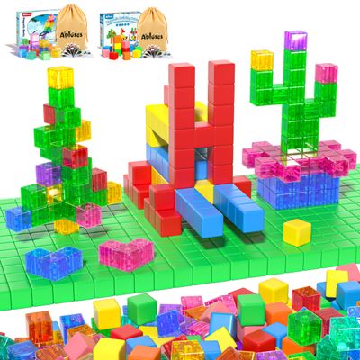 Apluses 87pcs Magnetic Blocks, Classroom Must Have Creative Learning Kids Toys | Preschool Montessori Sensory Autism Magnet Toys for Boys and Girls Ages 3 4 5 6