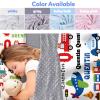 Evulum Custom Toddler Boys Sleeping Bag Nap Mat for Daycare Preschool, Kids Sleeping Bag with Pillow and Blanket for Kindergarten, Personalized Name Easy Carry Sleeping Mat White Airplane view 2