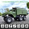 GoolRC RC Military Truck, 1:16 Scale 6WD Remote Control Car, Off-Road RC Truck with LED Light and 2 Batteries, All Terrain Army Transport Vehicle for Adults view 2