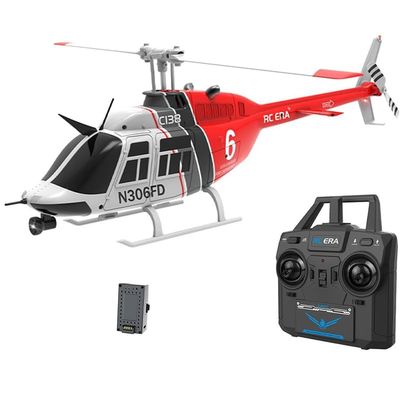 Actualia 1/30 Scale C138 RC Helicopter with 6-axis Gyroscope, 2.4G 6CH Remote Control Aircraft with Altitude Hold and Optical Flow Positioning, One-Key Takeoff/Landing, for Adults Gift