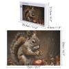 1000 PCS Jigsaw Puzzle for Adults Wooden Challenging Puzzle A Squirrel Eats Custom Personalized Picture Puzzle for Adults & Kids Family Game Nights Wooden Puzzle view 2