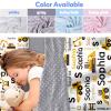 Evulum Custom Toddler Boys Sleeping Bag, Nap Mat for Daycare Preschool, Kids Sleeping Bag with Pillow and Blanket for Kindergarten, Personalized Name Easy Carry Sleeping Mat Excavators view 2