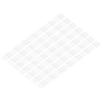 MECCANIXITY RC Hinges 1.4 Inch x 0.8 Inch Adjustable Model Airplane Remote Control Aircraft Wings Parts Square Plastic Loose-Leaf 50 Pcs