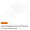 MECCANIXITY RC Hinges 1.4 Inch x 0.8 Inch Adjustable Model Airplane Remote Control Aircraft Wings Parts Square Plastic Loose-Leaf 50 Pcs view 4