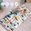 Evulum Personalized Toddler Boys Sleeping Bag, Nap Mat for Daycare Preschool, Kids Sleeping Bag with Pillow and Blanket for Kindergarten, Custom Name Easy Carry Napsack Orange Tractor view 3