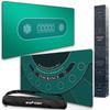 Newverest Poker Gift Set: Texas Hold'em Poker Mat Traditional Green + Blackjack Mat | 70" x 35" view 1
