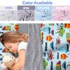 Evulum Custom Toddler Boys Sleeping Bag, Nap Mat for Daycare Preschool, Kids Sleeping Bag with Pillow and Blanket for Kindergarten, Personalized Name Easy Carry Sleeping Mat Blue Cars view 2