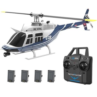 Actualia 1/30 Scale C138 RC Helicopter with Camera, 2.4G 6CH Remote Control Aircraft with Altitude Hold and Optical Flow Positioning, One-Key Takeoff/Landing, for Adults Gift