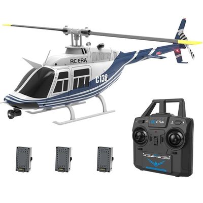 Actualia 1/30 Scale C138 RC Helicopter with Camera, 2.4G 6CH Remote Control Aircraft with Altitude Hold and Optical Flow Positioning, One-Key Takeoff/Landing, for Adults Gift
