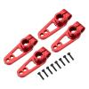 MECCANIXITY Aluminum Alloy 25T Steering Servo Single Sided Red Arm Horn for DIY RC Car/Boat/Airplane Boat Accessories 4 Pcs view 1