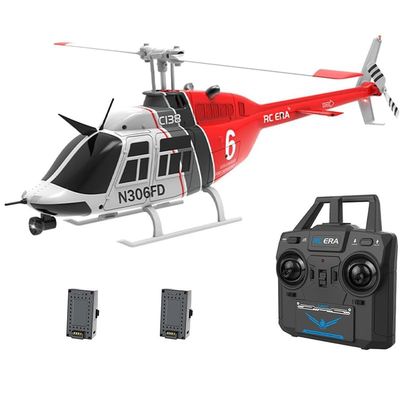 Actualia 1/30 Scale C138 RC Helicopter with 6-axis Gyroscope, 2.4G 6CH Remote Control Aircraft with Altitude Hold and Optical Flow Positioning, One-Key Takeoff/Landing, for Adults Gift